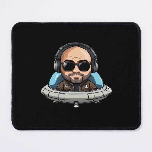 Item preview, Joe Rogan, Pixel Art, UFO, JRE, Fan Art designed and sold by Burn-Ego.