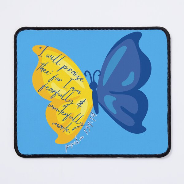 Item preview, Down Syndrome Awareness Wonderfully Made KJV Verse designed and sold by A-M-Watson.