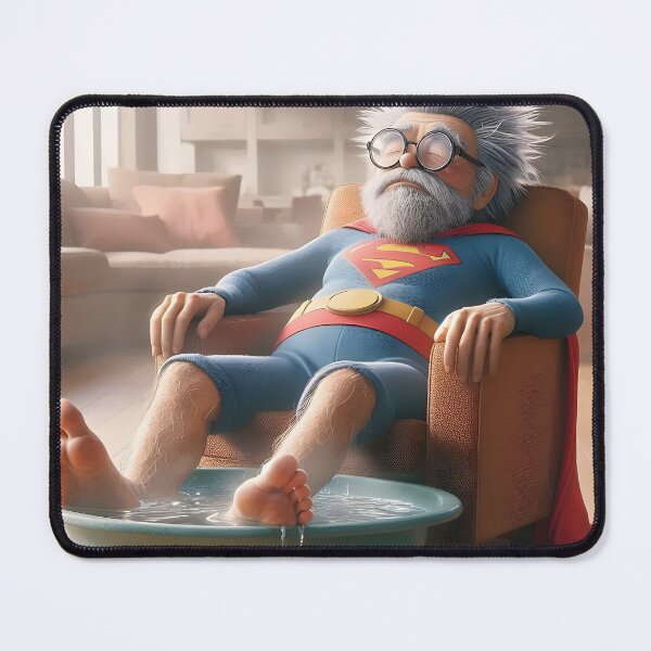 Item preview, Copy of Elderly Superheroes 07 - Napping on the Couch - Hilarious AI Art:  designed and sold by LoopLooArt.