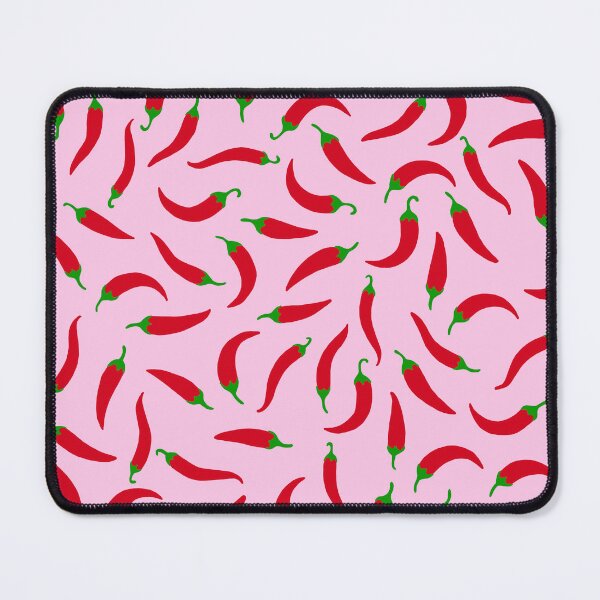 Item preview, Pink Pattern of Red Peppers designed and sold by bymtsef.