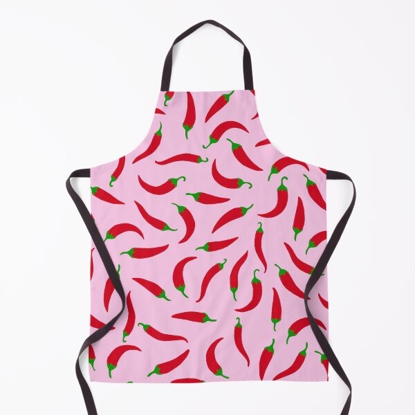 Item preview, Pink Pattern of Red Peppers designed and sold by bymtsef.