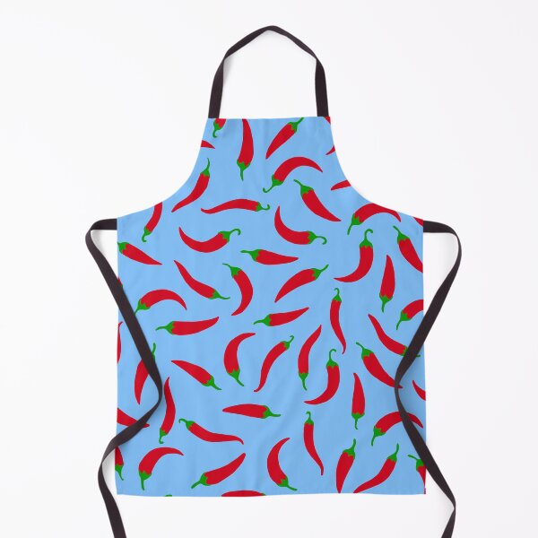Item preview, Blue Pattern of Red Peppers designed and sold by bymtsef.