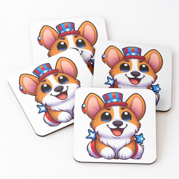 Item preview, Patriotic Corgi Celebrating 4th of July designed and sold by EpicPaws.