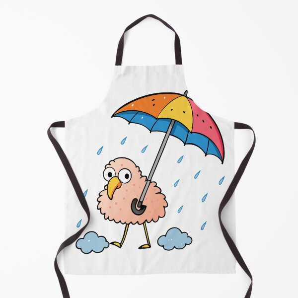 Item preview, Fluffy Flamingo Strolling with a Colorful Umbrella designed and sold by omerfdln34.