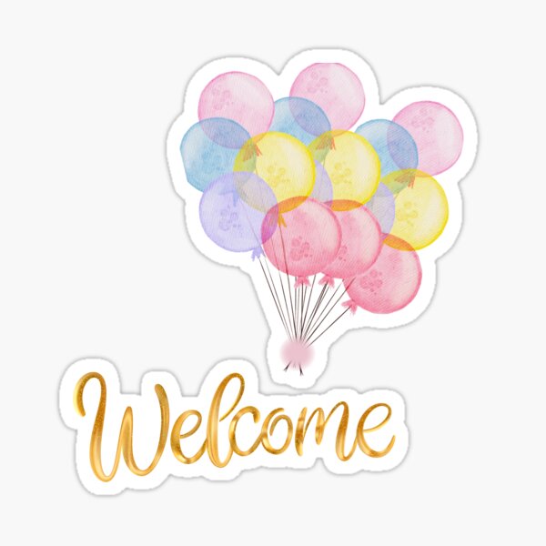 Vista previa del artículo con la obra «Welcome», diseñado y vendido por MagicStudioArt.