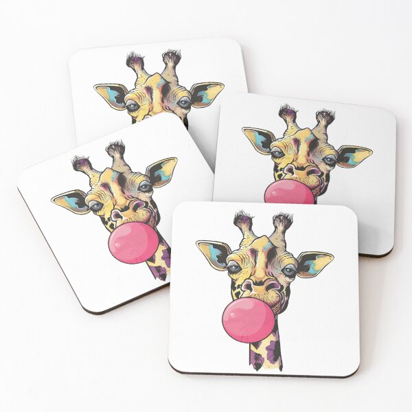 Item preview, Funny Giraffe with Bubble Gum designed and sold by dharanna.