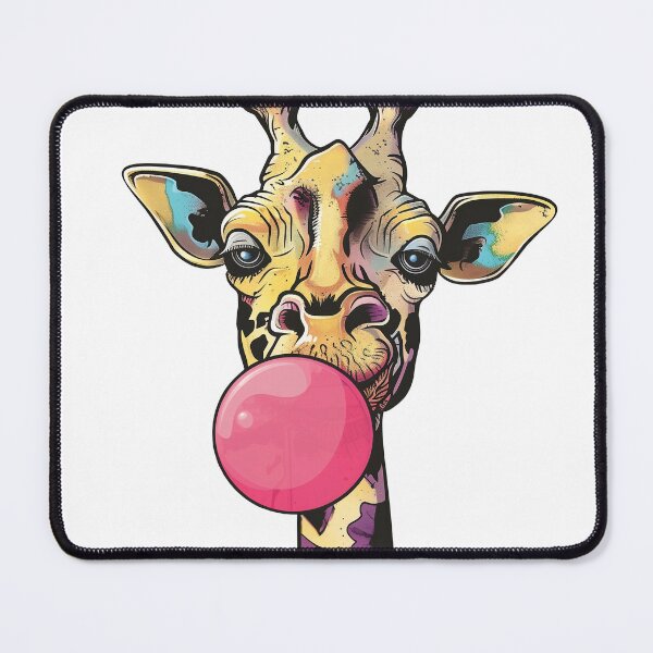 Item preview, Funny Giraffe with Bubble Gum designed and sold by dharanna.