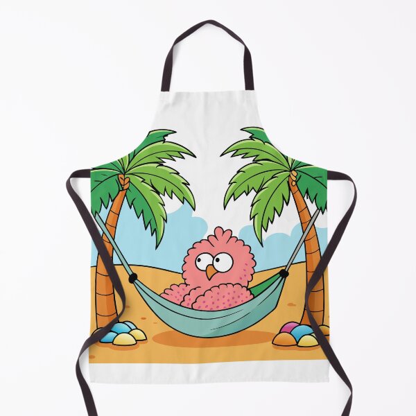 Item preview, Fluffy Flamingo Lounging in a Hammock designed and sold by omerfdln34.