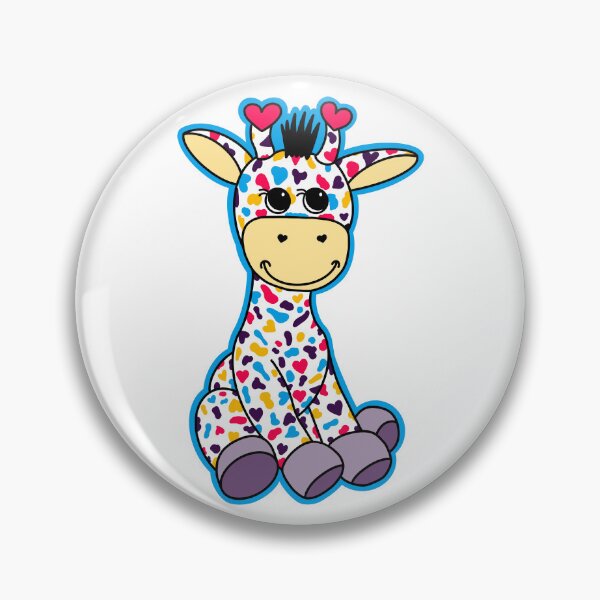 Item preview, Cute Polyamory Pride Flag Giraffe Red Blue Purple Gold designed and sold by JoyfulJen.