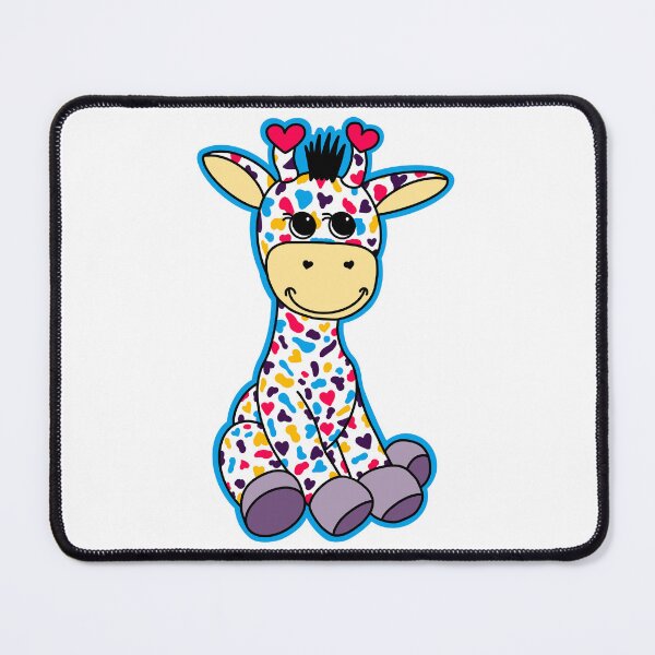 Item preview, Cute Polyamory Pride Flag Giraffe Red Blue Purple Gold designed and sold by JoyfulJen.