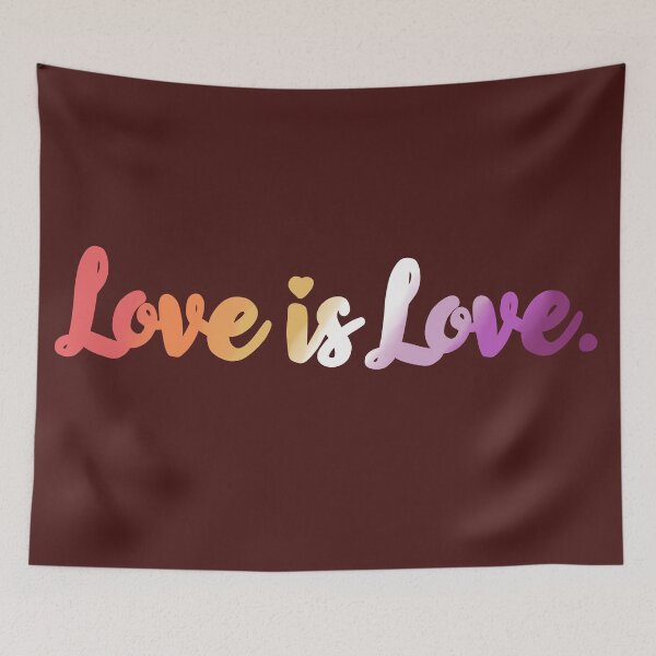 Item preview, Love is Love Pride with Lesbian Flag Colors designed and sold by · GAMING SOUL ·.