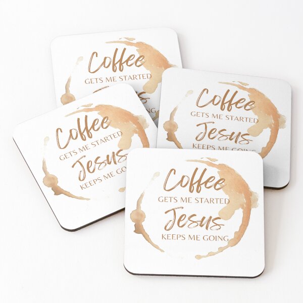 Item preview, Coffee Gets Me Started Coffee Stain designed and sold by Jasmine Sixel.