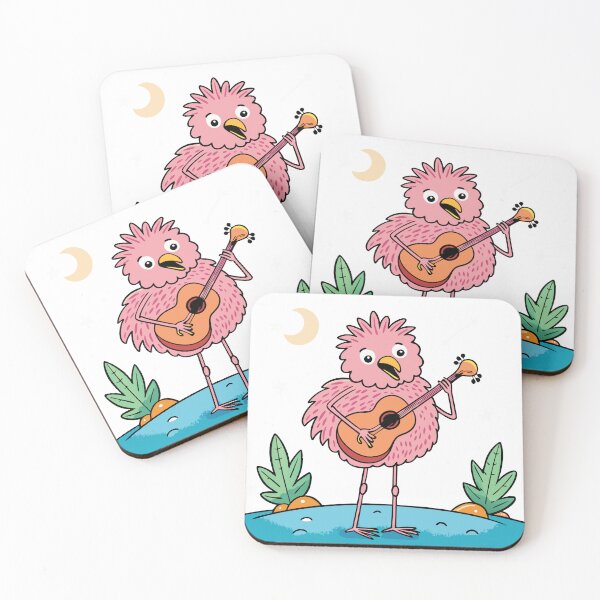 Item preview, Fluffy Flamingo Strumming a Guitar and Singing designed and sold by omerfdln34.