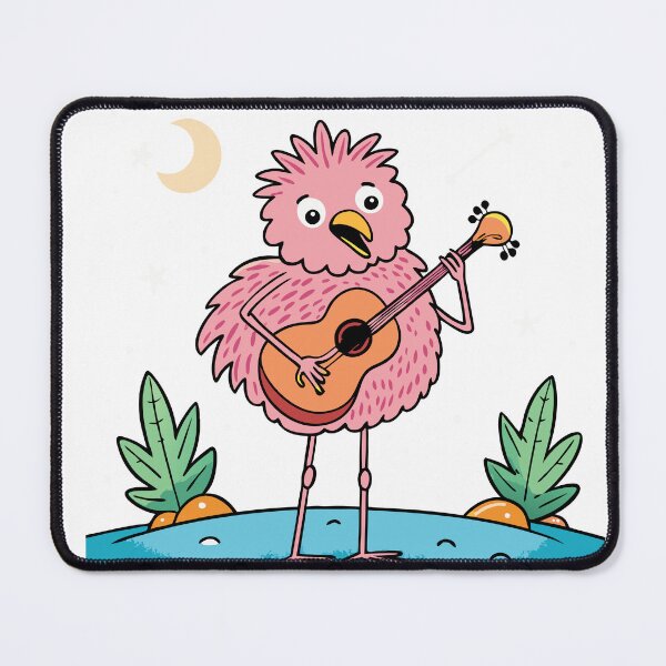 Item preview, Fluffy Flamingo Strumming a Guitar and Singing designed and sold by omerfdln34.