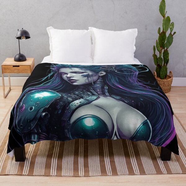 Item preview, Cybernetic Goddess, Beautiful Cyber Girl, Unique Design designed and sold by Burn-Ego.