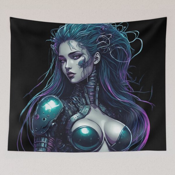 Item preview, Cybernetic Goddess, Beautiful Cyber Girl, Unique Design  designed and sold by Burn-Ego.
