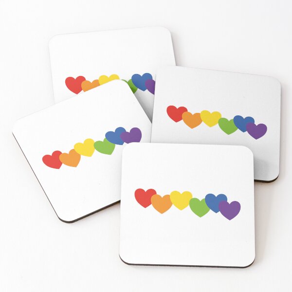 Item preview, Hearts rainbow colors designed and sold by Inspirationmotivation.