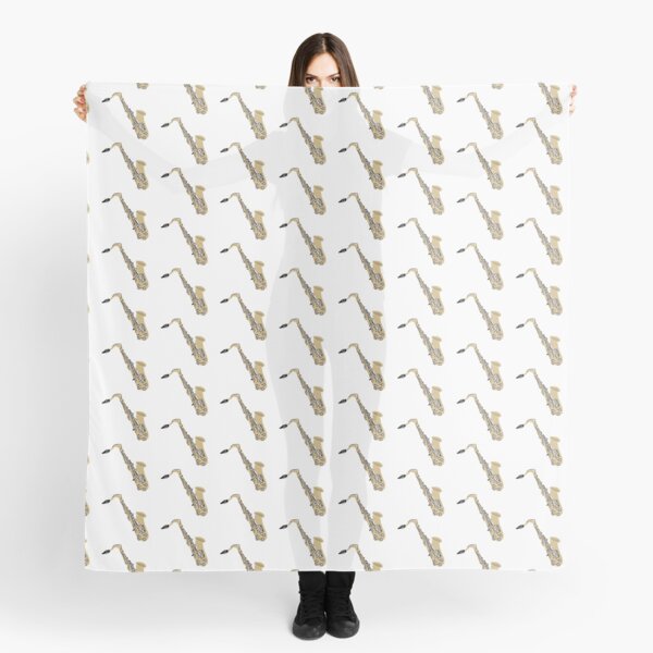 Tenor Saxophone Jazz Band Blues Scarf