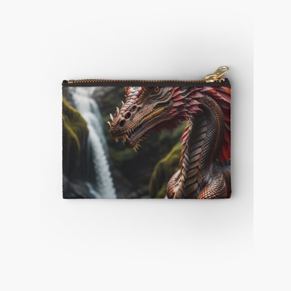 Item preview, Enchanted Forest Dragon Cascading Waterfall In Ancient Woods designed and sold by EnchantedVista.
