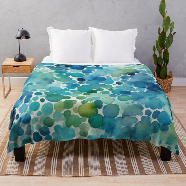 Item preview, Blue spots watercolor pattern designed and sold by Gabriela McDaniel.