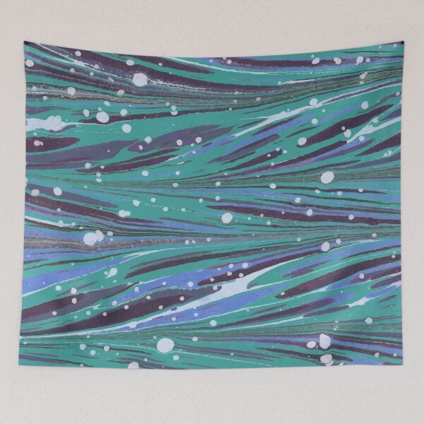Item preview, Vintage Book Endpaper Marbled Design designed and sold by newnouveau.