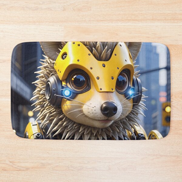 Item preview, Cool Futuristic Cyborg Hedgehog Killer Robot designed and sold by TheArtOfPat.