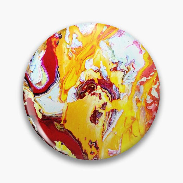 Item preview, Acrylic Pour - Fiery Horizon designed and sold by Highlandkings.