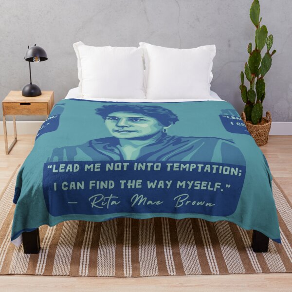 Item preview, Rita Mae Brown Portrait and Quote designed and sold by Unhinged Heather.