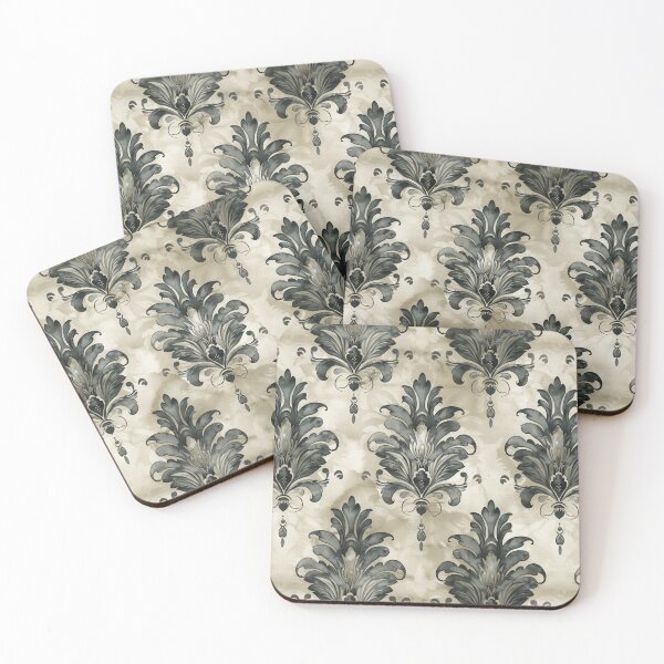 Item preview, DELICATE DUSK Watercolor Damask designed and sold by Frenchifique.