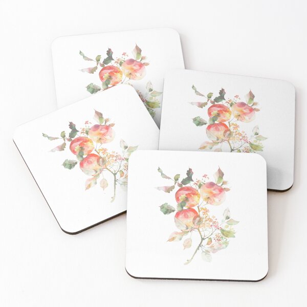 Item preview, Watercolor fall-themed apples designed and sold by Curious Frog.