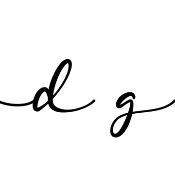 Artwork thumbnail, Good Girl Cursive Handwritting Typography by BookWishEra
