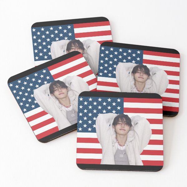 Item preview, park sunghoon u.s american flag designed and sold by maries-shopz.