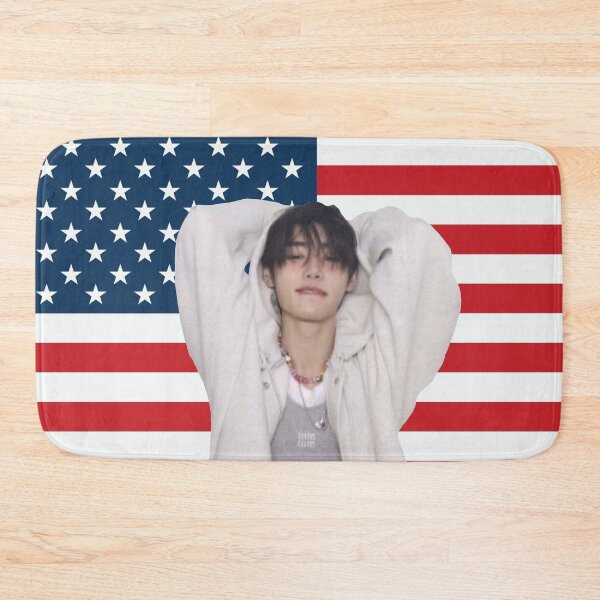 Item preview, park sunghoon u.s american flag designed and sold by maries-shopz.