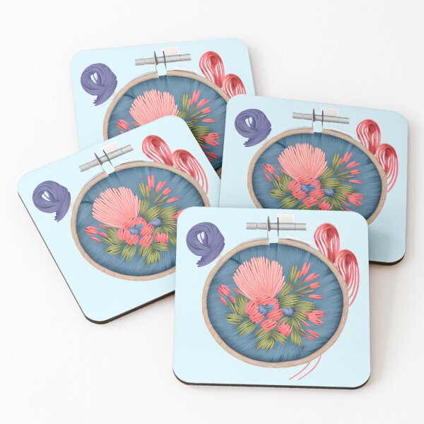 Item preview, Cute flower embroidery hoop. Floral embroidery. designed and sold by Unitepeople.