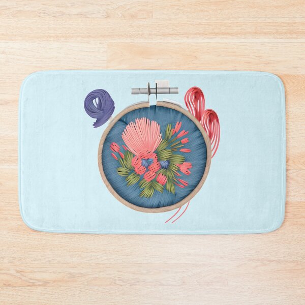 Item preview, Cute flower embroidery hoop. Floral embroidery. designed and sold by Unitepeople.