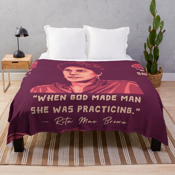 Item preview, Rita Mae Brown Portrait and Quote designed and sold by Unhinged Heather.