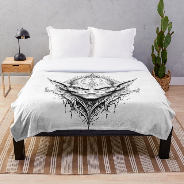 Item preview, Goblin Head Fantasy Fan Design designed and sold by Dioscuri Digital.