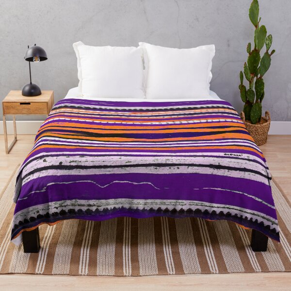 Item preview, PURPLE and ORANGE HORIZONTAL STRIPE PATTERN - dePace' designed and sold by mrpropcake.