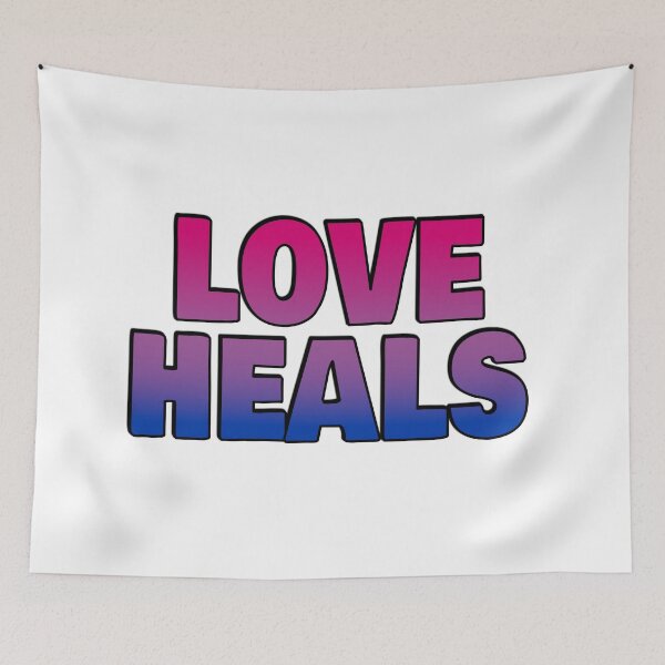 Item preview, Bi Pride - Love heals designed and sold by Inspirationmotivation.