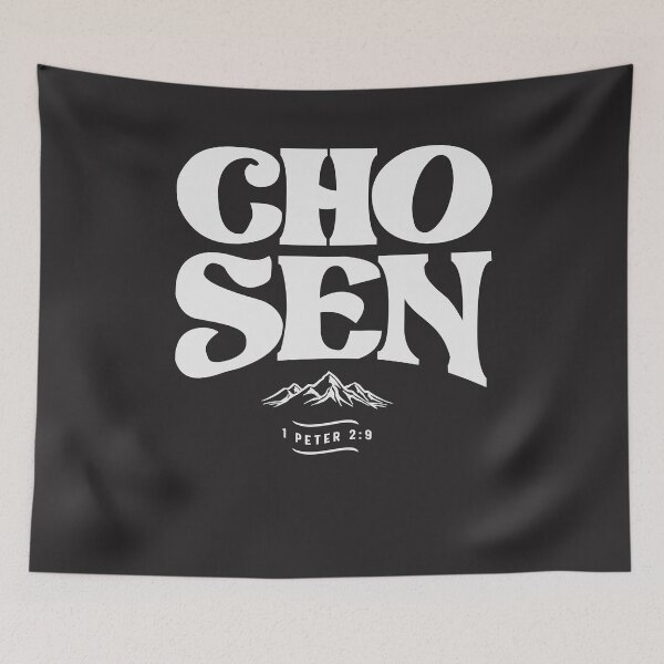 Item preview, Chosen 1 Peter 2:9 Christian Quote designed and sold by cidolopez.