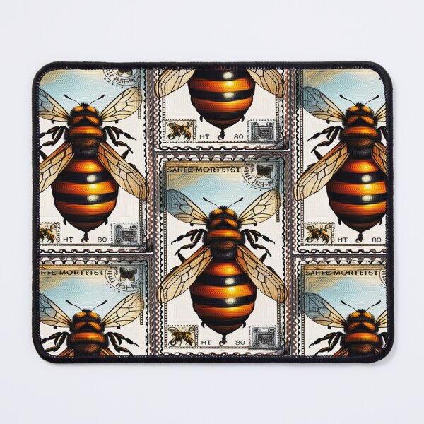Item preview, Vintage Bee Art - Nature Inspired Stamps designed and sold by TriForceDesign.