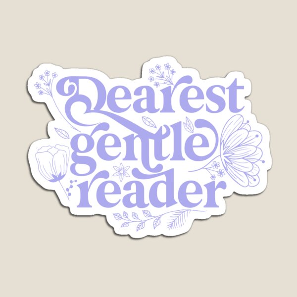 Item preview, Dearest Gentle Reader Bridgerton designed and sold by BookWishEra.