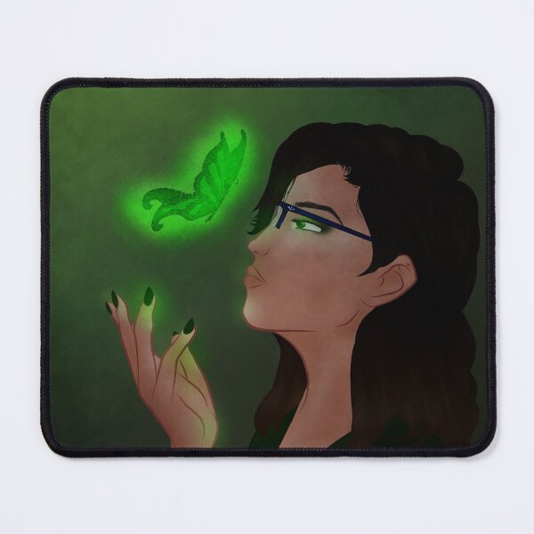 Item preview, Illusion of glowing green butterfly emerges from hand designed and sold by LunaCoyoteArt.