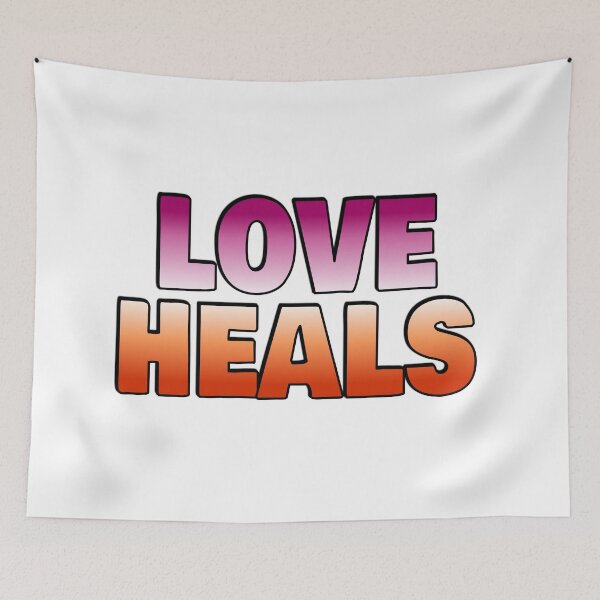 Item preview, Love Heals - Lesbian Flag Colors designed and sold by Inspirationmotivation.