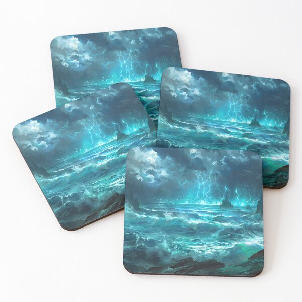 Item preview, Dark Fantasy Landscape - Raging Seas designed and sold by Lumaria Designs.