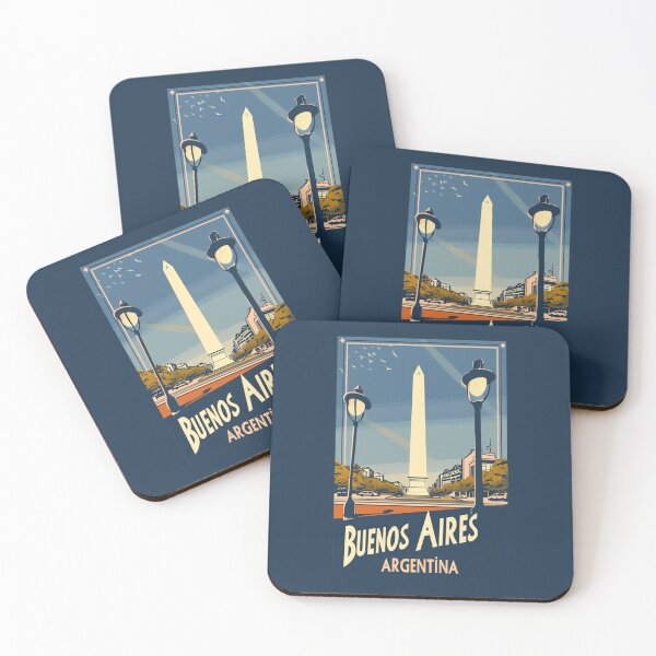 Item preview, A Vintage Travel Art of Buenos Aires - Argentina  designed and sold by GoodOldVintage.