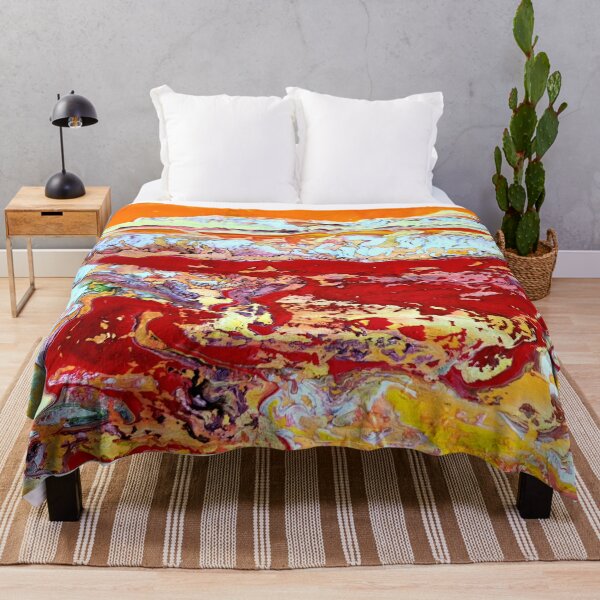 Item preview, Acrylic Pour - Outback in flames designed and sold by Highlandkings.