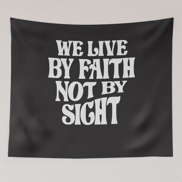 Item preview, Live by Faith Inspirational Christian Quote designed and sold by cidolopez.