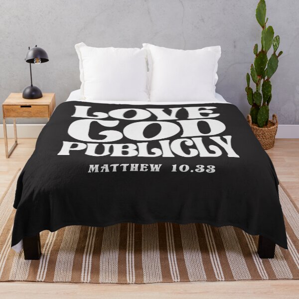 Item preview, Love God Publicly Matthew 10:33 Christian Quote designed and sold by cidolopez.
