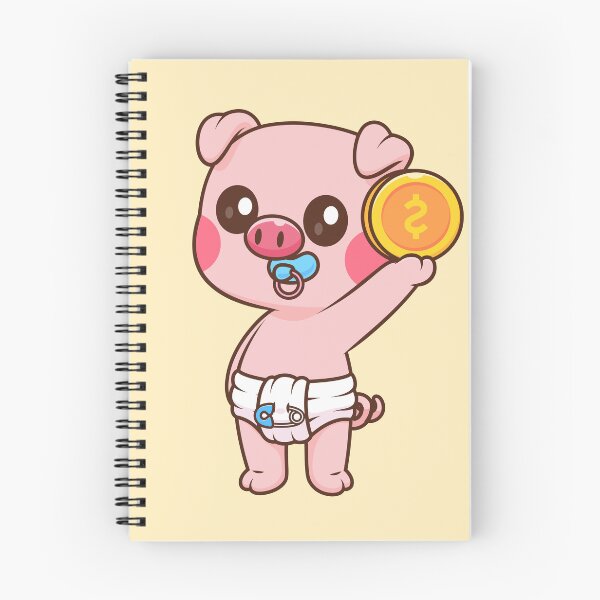 Item preview, Cute Baby Pig Holding Gold Coin Cartoon Vector Icon - Adorable Animal Finance Illustration designed and sold by hjian8219.